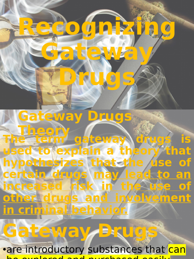 Recognizing Gateway Drugs Pdf Ethanol Cigarette