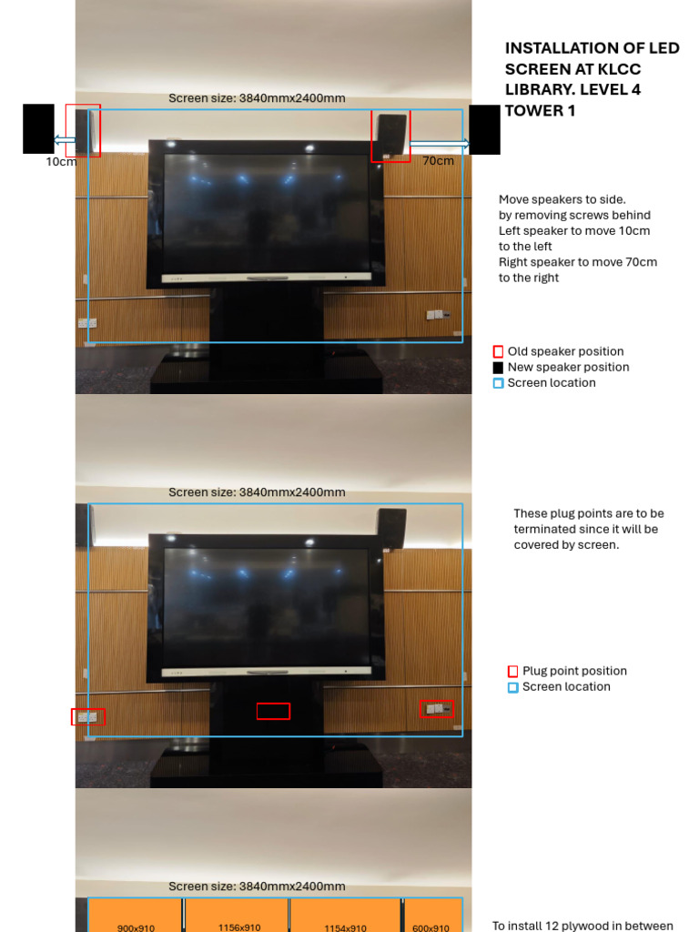 LED Screen Installation at KLCC Library | PDF | Power Supply | Equipment