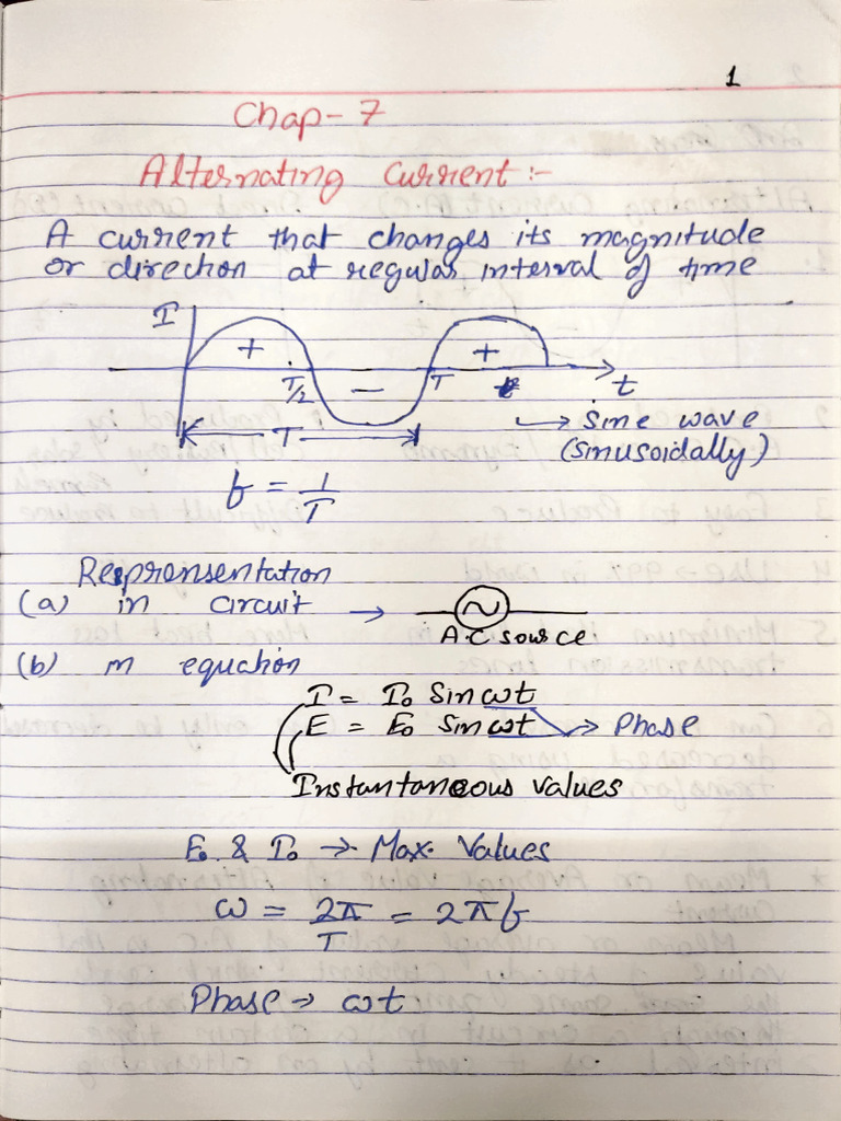 Alternating Current 7 | PDF
