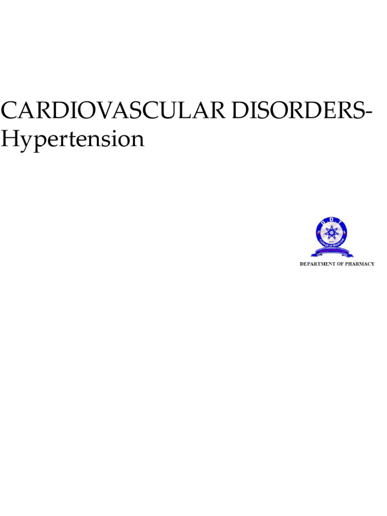 Understanding Hypertension Management | PDF | Hypertension | Blood Pressure