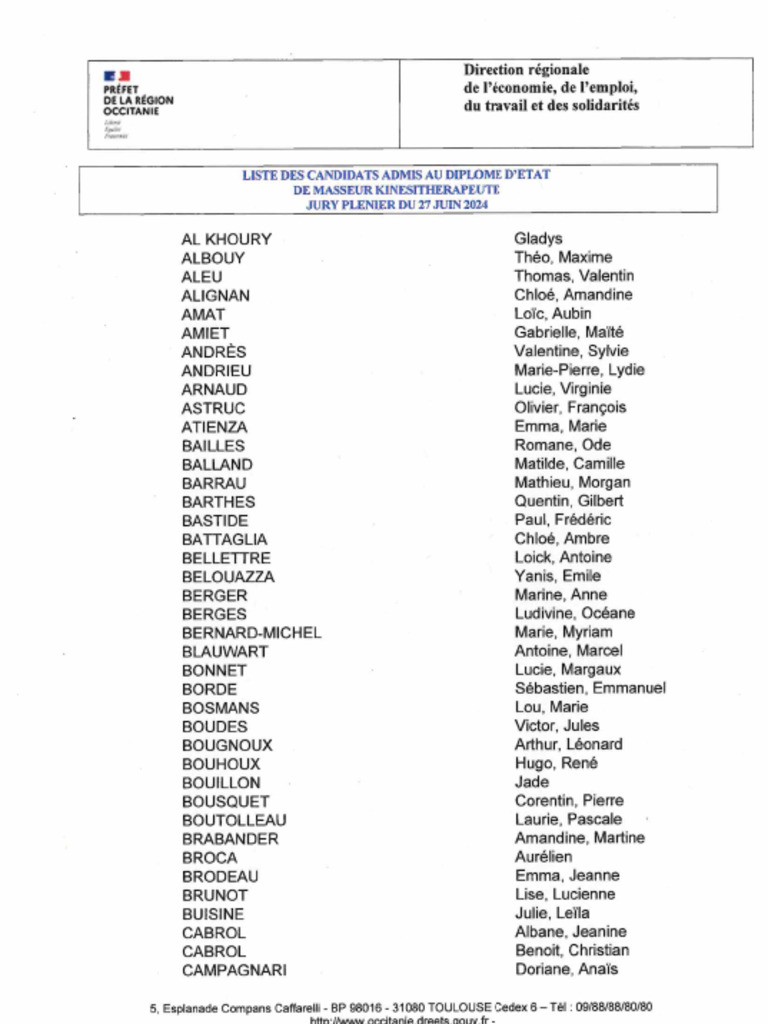 Liste Candidats Admis | PDF