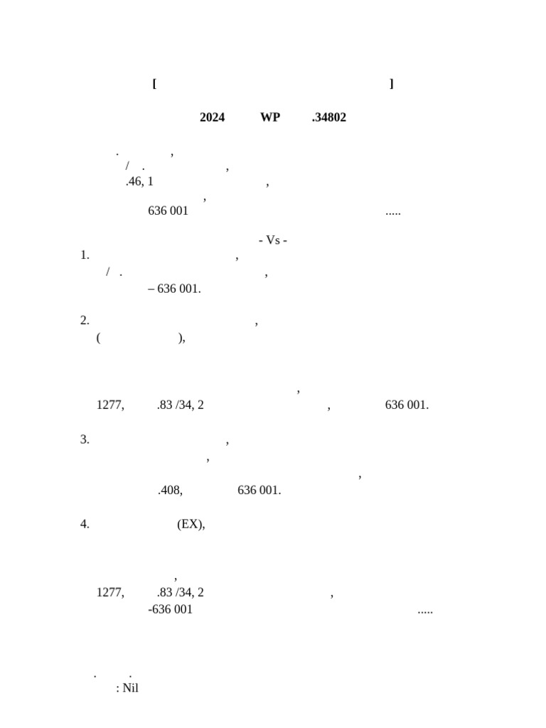 Counter Affidavit W.P.No.34802 of 2024 | PDF