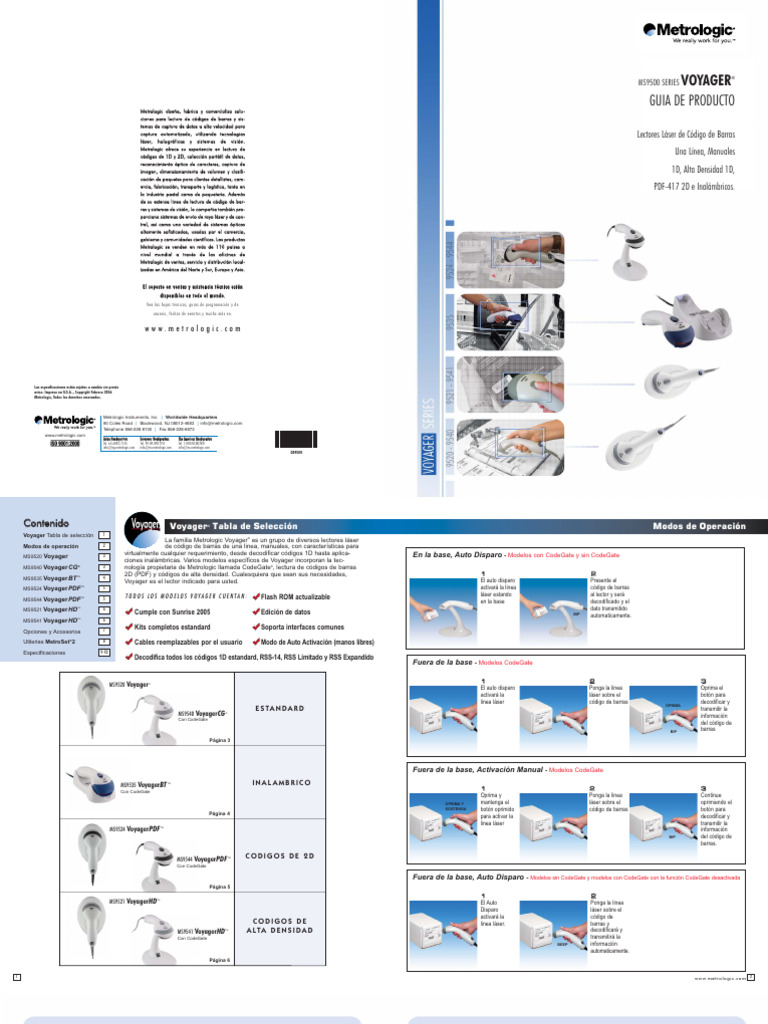 Manual Metrologic x34 | PDF | Datos de computadora | Ingeniería Informática