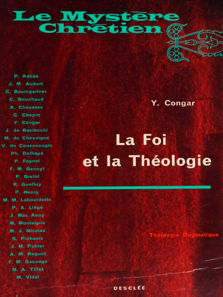 La Foi Et La Theologie - Anna's Archive | PDF | Dieu | Révélation