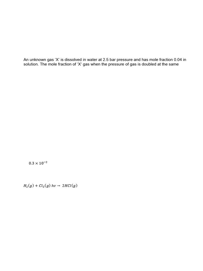 Chemistry - XII - Solution - Question Bank | PDF | Applied And ...