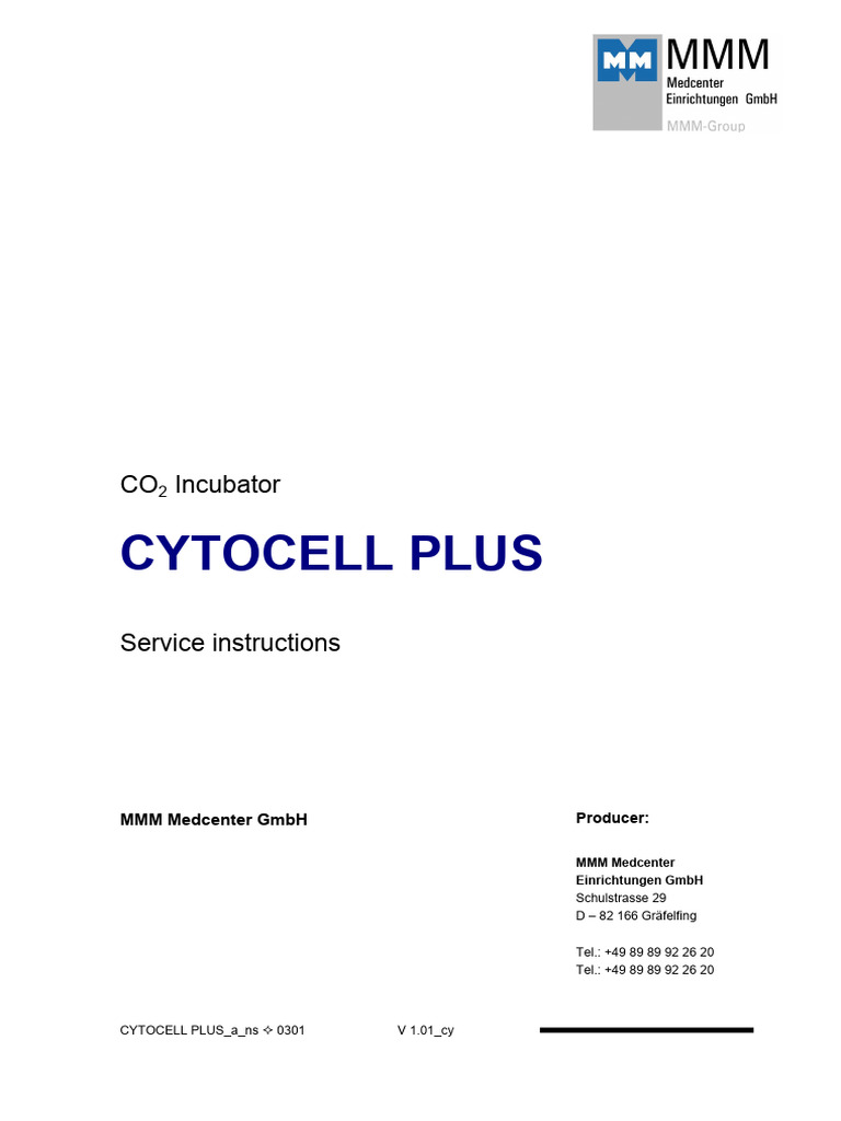 Cytocell Plus Service Instructions | PDF | Amplitude | Electrical ...