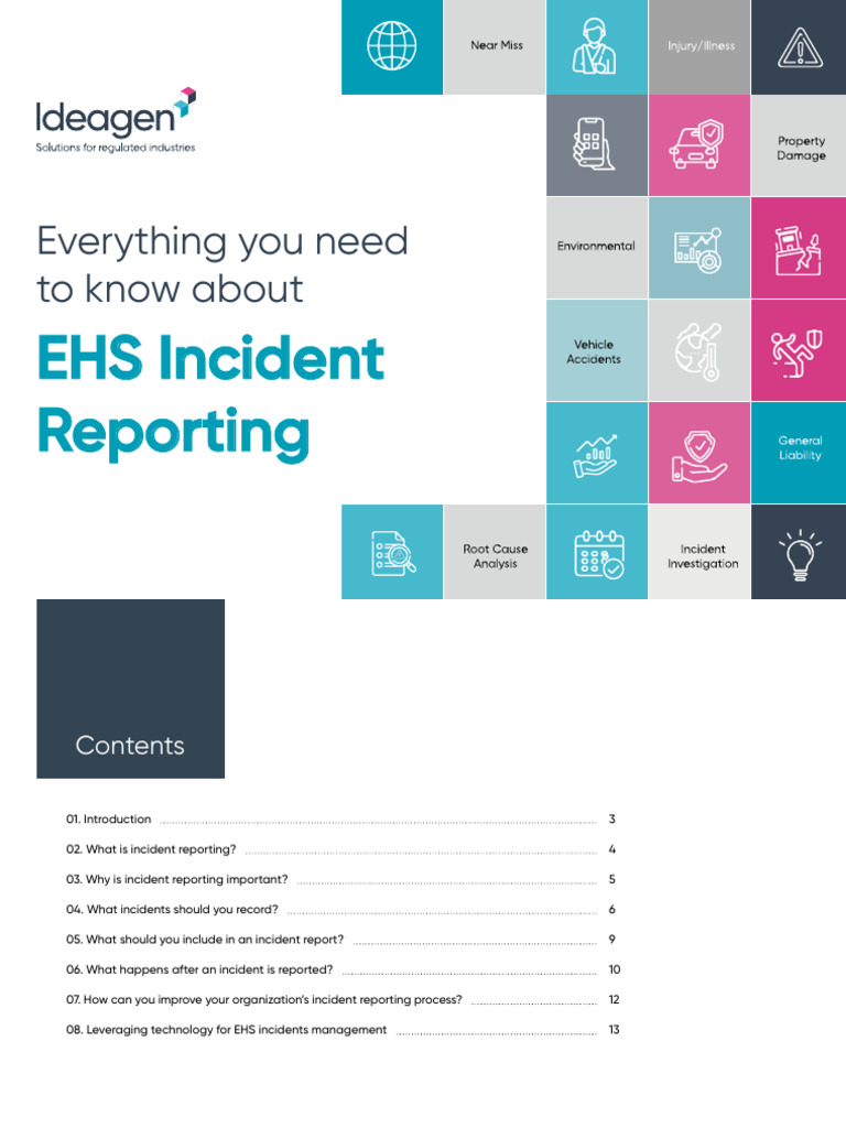 EHS Incident Reporting Guide | PDF | Occupational Safety And Health ...