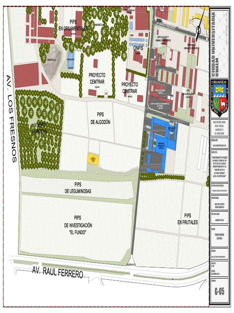 Plano General de la UNALM | PDF