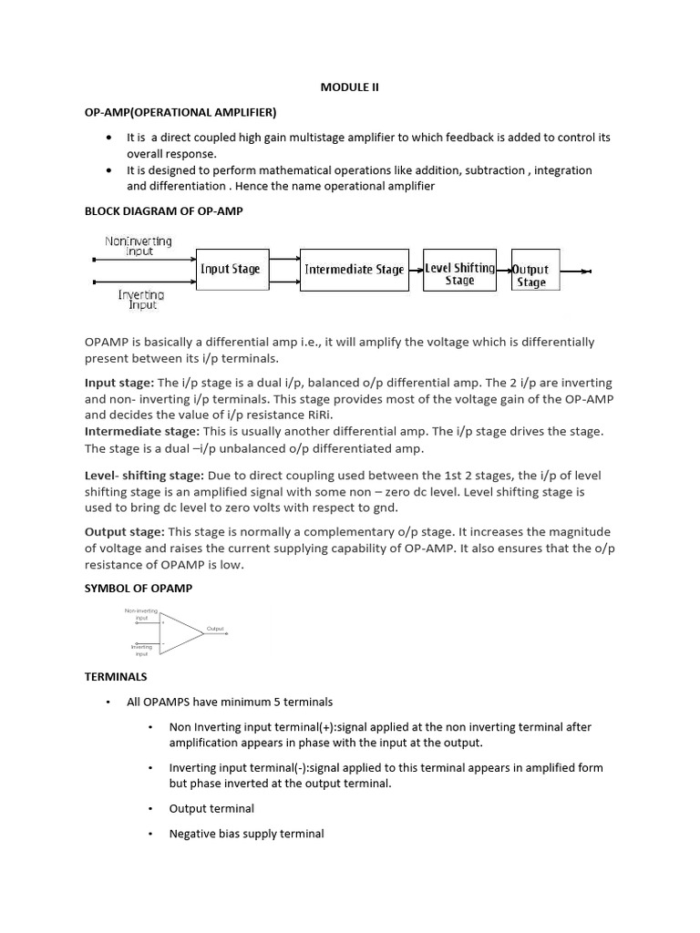 MODULE II ADC | PDF | Operational Amplifier | Amplifier