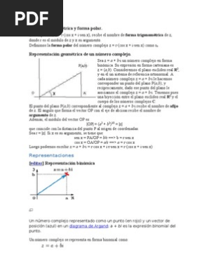 Forma Trigonometrica Y Forma Polar Numero Complejo Multiplicacion