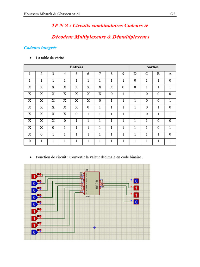 Circuits Logiques Combinatoires | PDF | Design électronique | Logique ...