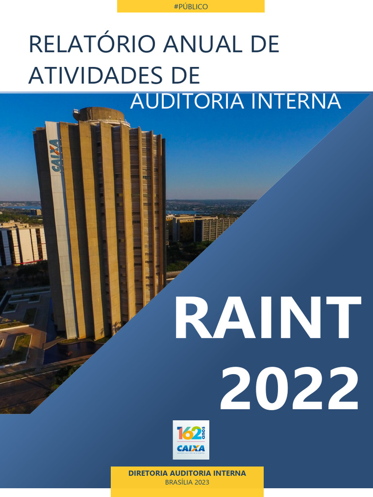 Relatório Anual de Auditoria 2022 CAIXA | PDF | Auditoria interna ...