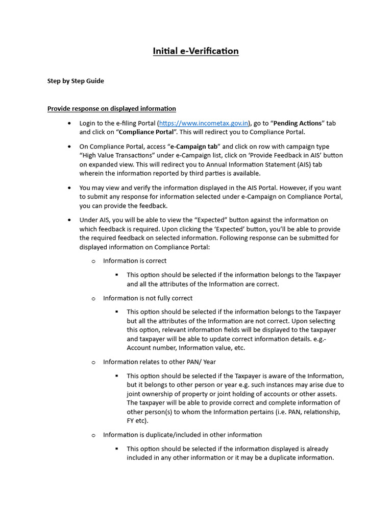 Step by Step Guide | PDF | Information