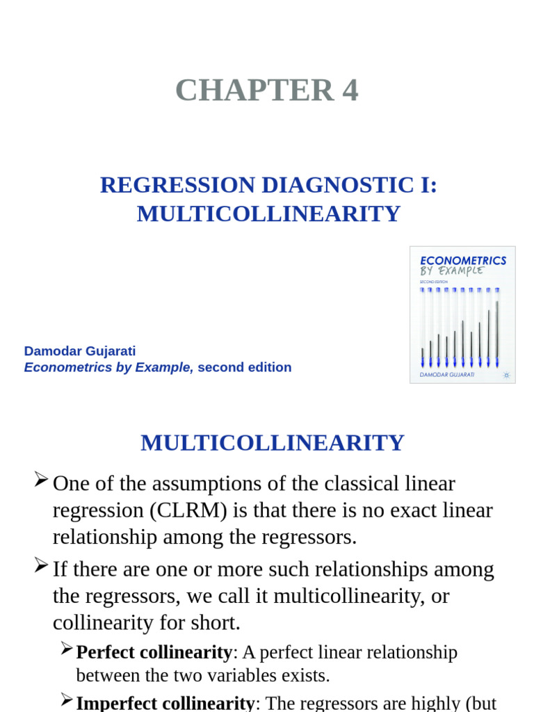 Understanding Multicollinearity in Regression | PDF | Multicollinearity ...