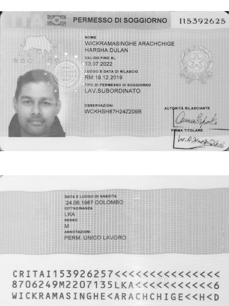 PERMESSO DI SOGGIORNO PROCESS visual data 3