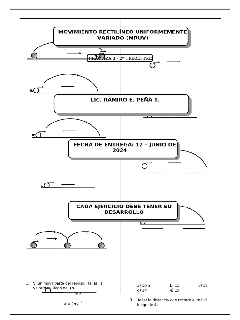 Practica 3 Mruv | PDF