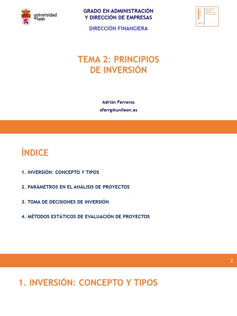 Principios de Inversión en Finanzas Empresariales | PDF | Inversiones ...