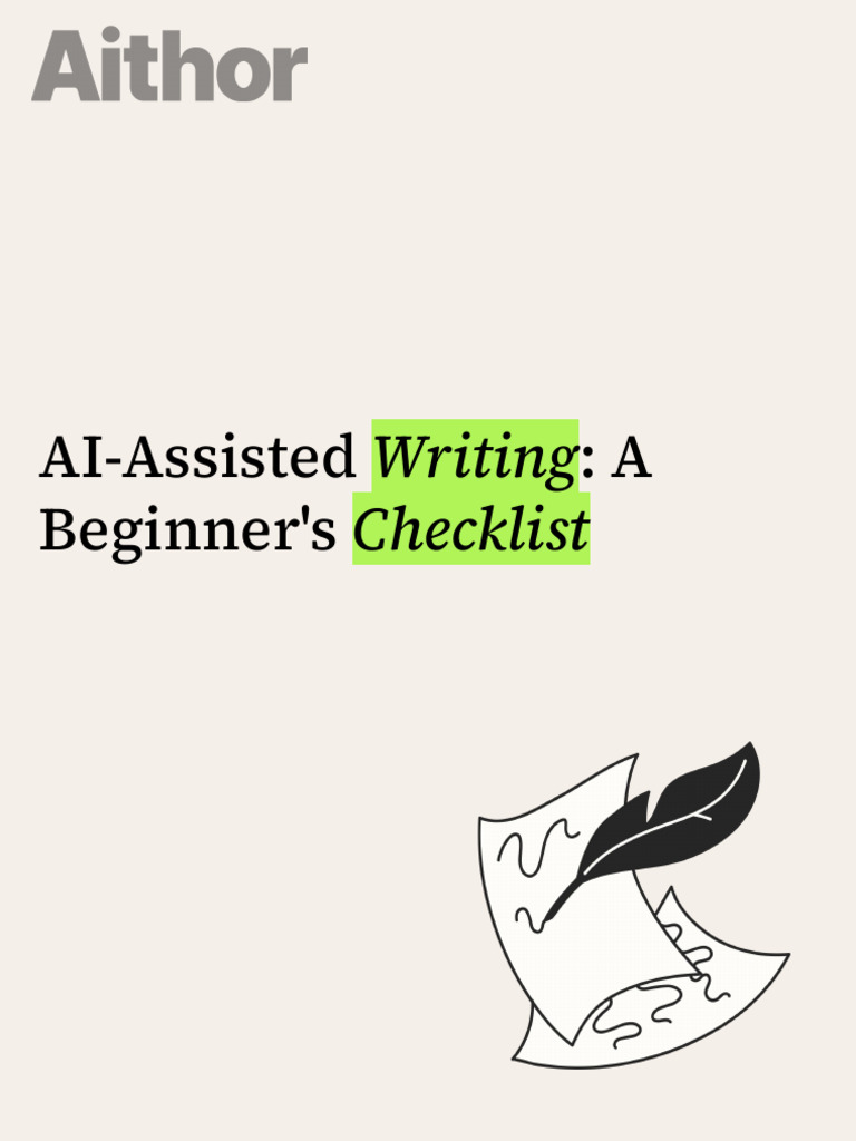 AI Beginners Checklist | PDF