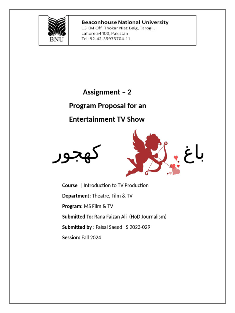 TV Production - Assignment 2 | PDF | Social Media | Popular Culture ...