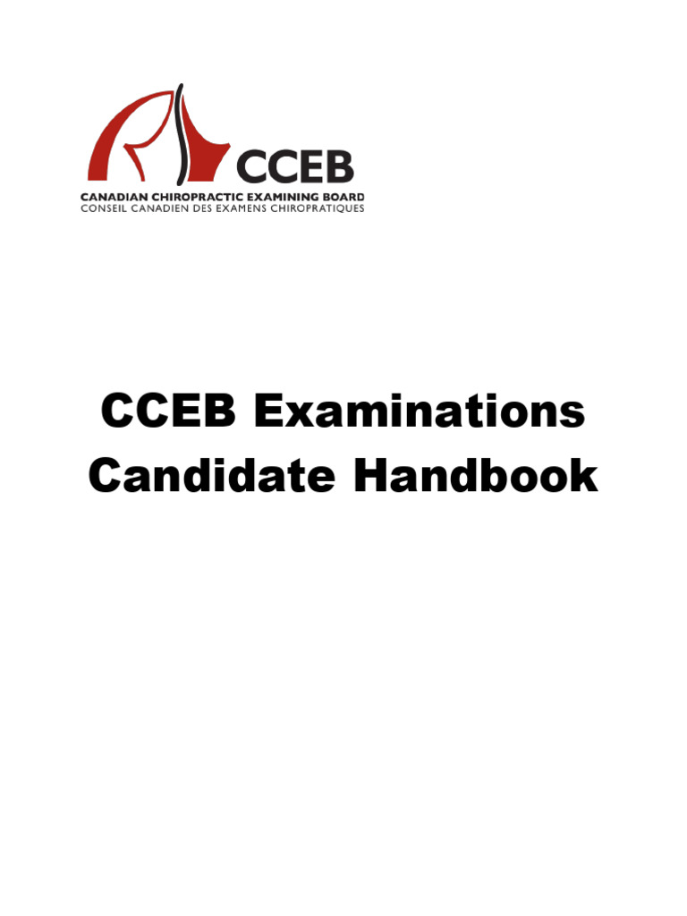 CCEB Exam Candidate Handbook - EN | PDF | Medical Diagnosis | Back Pain