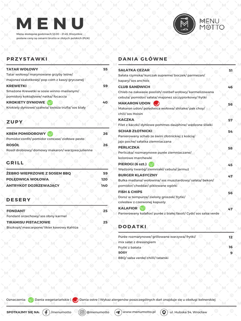 MM Karta Menu PL | PDF