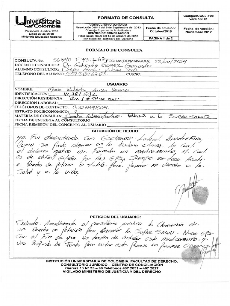 CONSULTA 56890 F73- L67 ADM. | PDF