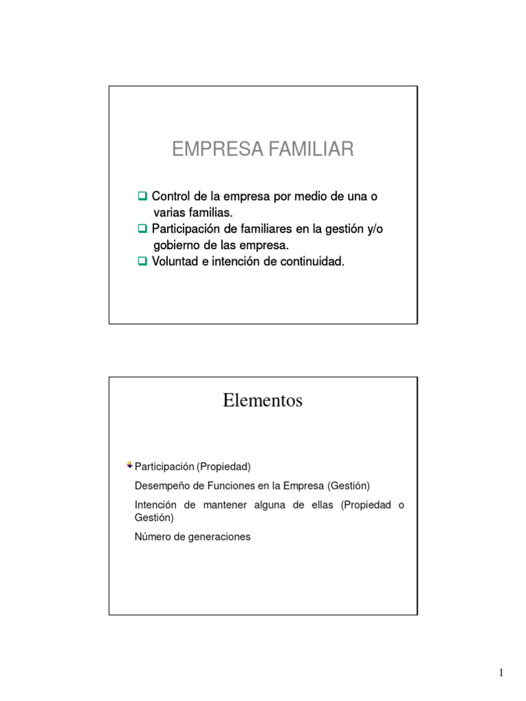 empresa familiar | PDF | Business | Familia