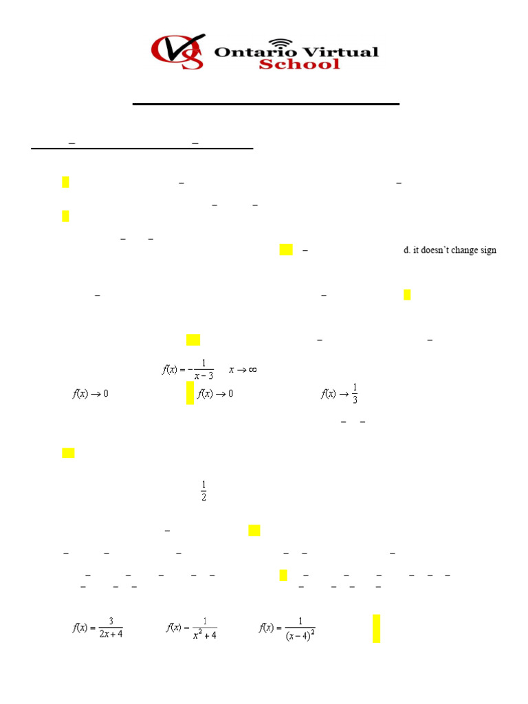 Unit 1 Practice Test Solutions | PDF | Function (Mathematics ...