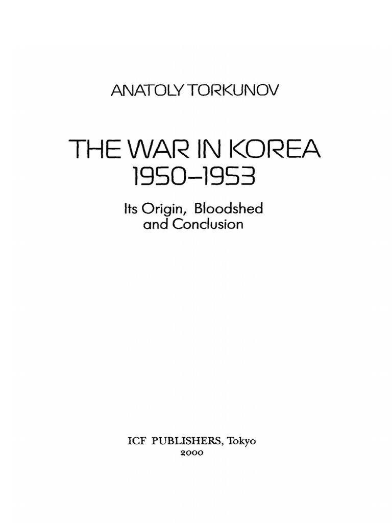 The War in Korea - 1950 1953 | PDF