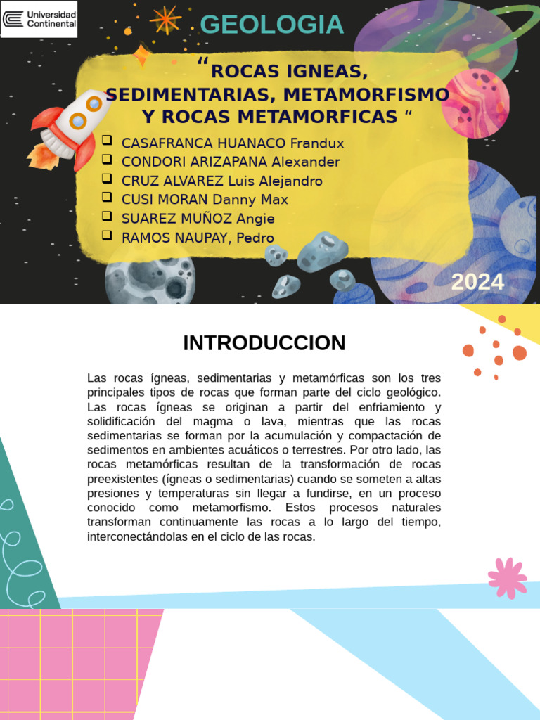 Tipos de Rocas: Ígneas, Sedimentarias y Metamórficas | PDF | Roca ...