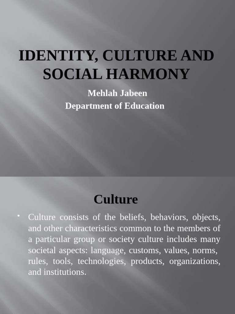 Unit 2 Identity and Culture Improved | PDF | Identity (Social Science ...