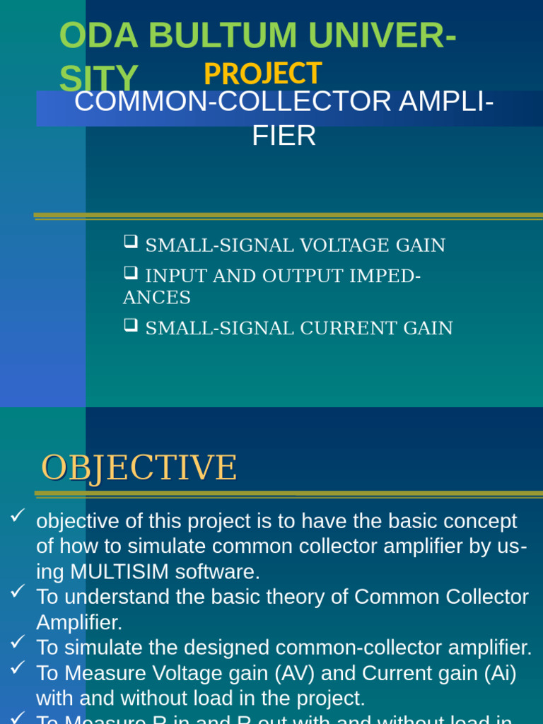 Common Collector Amplifier Simulation | PDF | Amplifier | Computer ...