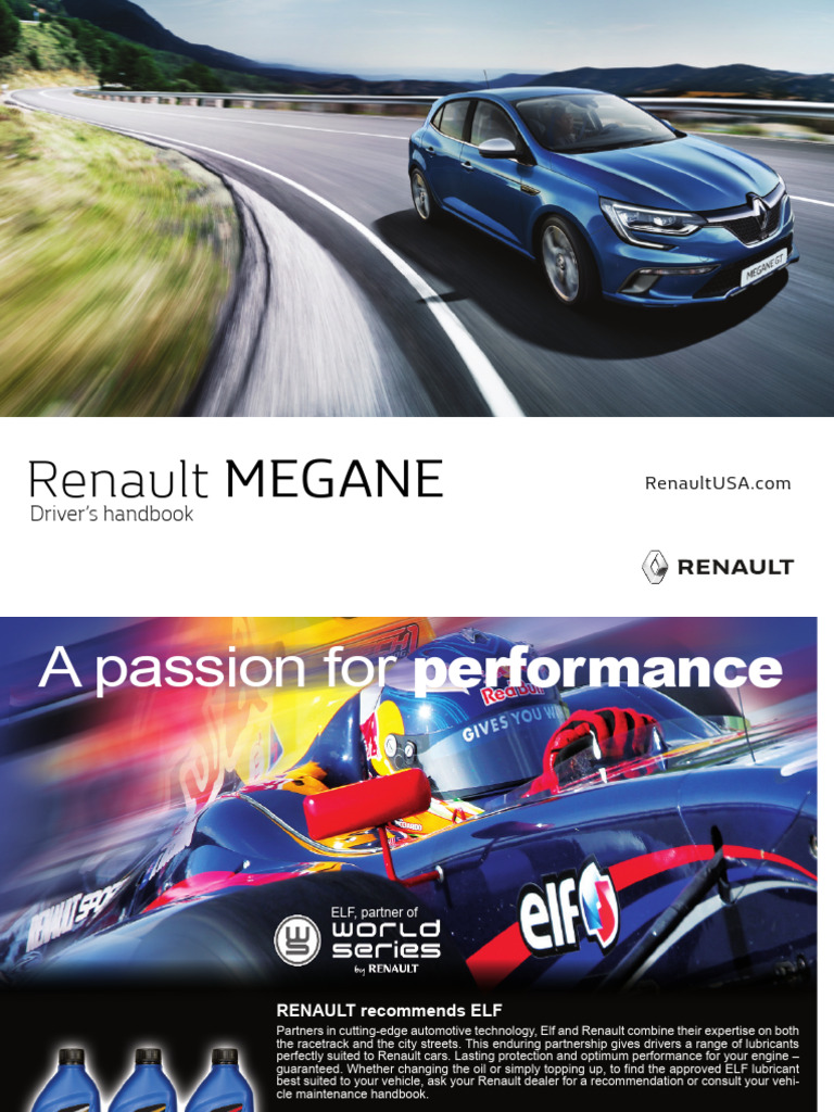 Manuel D'utilisation Et D'entretien Renault Mégane 2015-2016 - Réf. Nu1163-1, Occasion