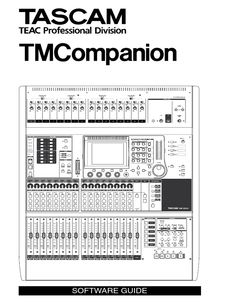 TASCAM DM-3200 TMC Software Guide | PDF | Installation (Computer ...