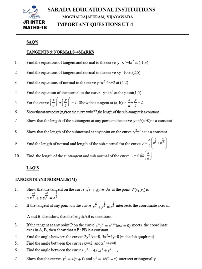 407629471182518 | PDF | Tangent | Curve