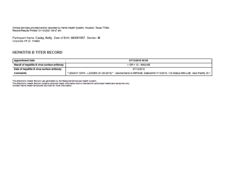Hep b titer kelly casby pdf