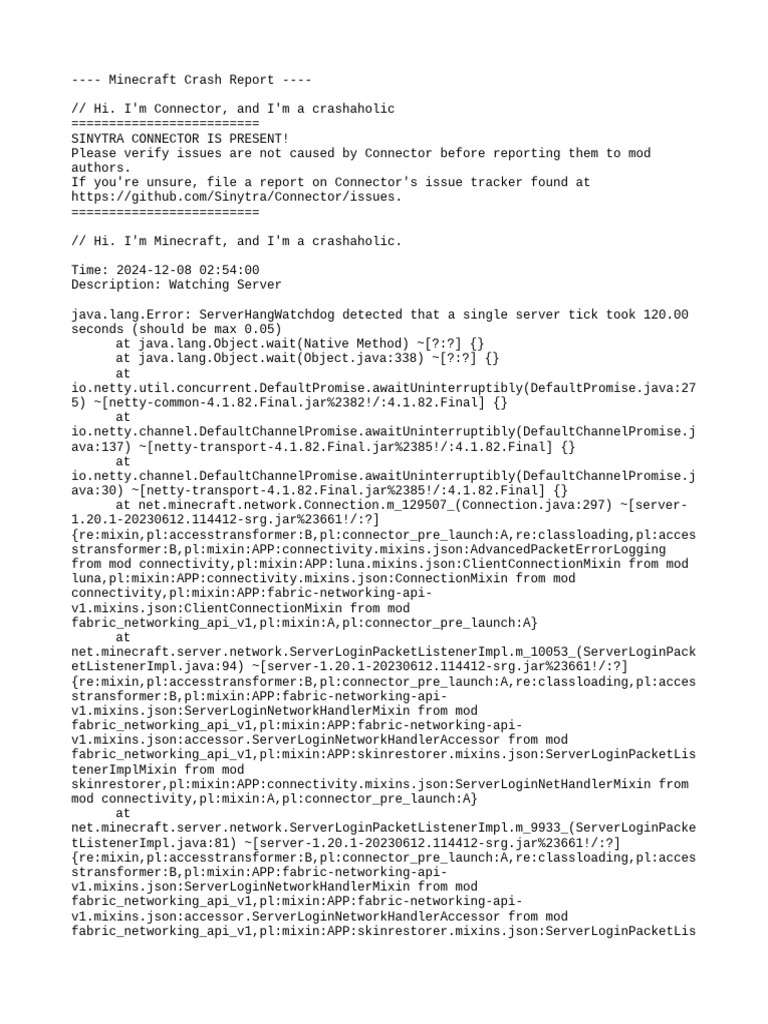 Crash 2024 12 08 - 02.54.00 Server | PDF | Concurrent Computing ...