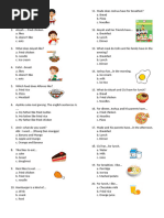 Kumpulan Soal Bahasa Inggris Tentang Food and Drink | PDF | Foods | Cuisine