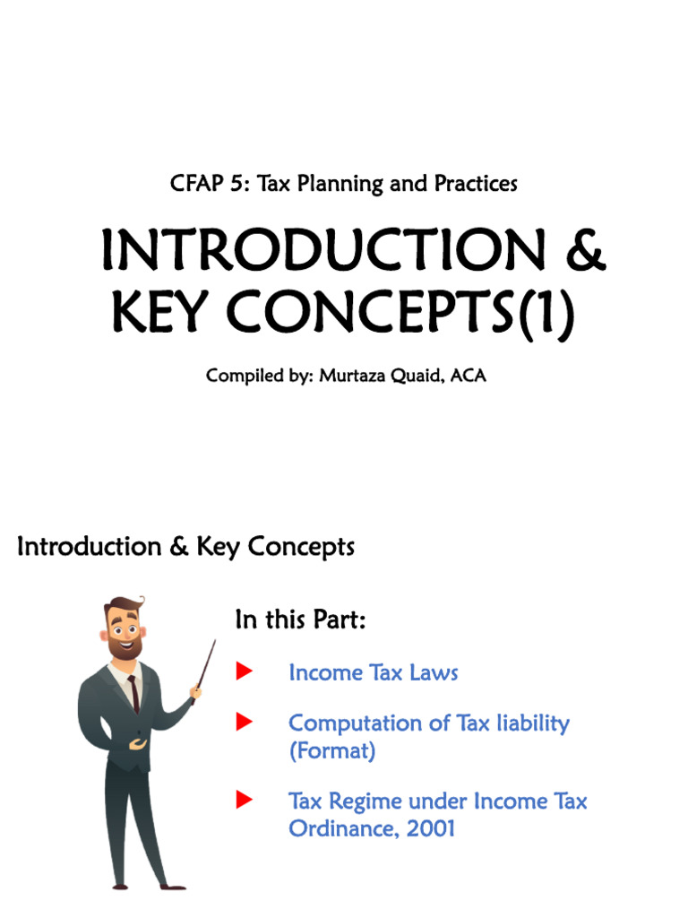 Introduction and Key Concepts - Part 1 | PDF | Tax Deduction | Taxes