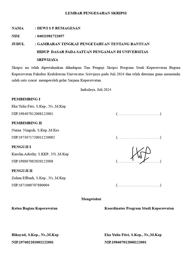 Tingkat Pengetahuan Bantuan Hidup Dasar | PDF