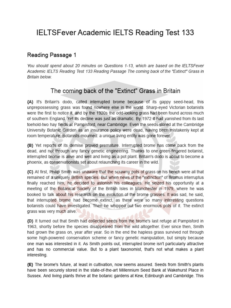 Academic IELTS Reading Test 133 | PDF | Intelligence Quotient