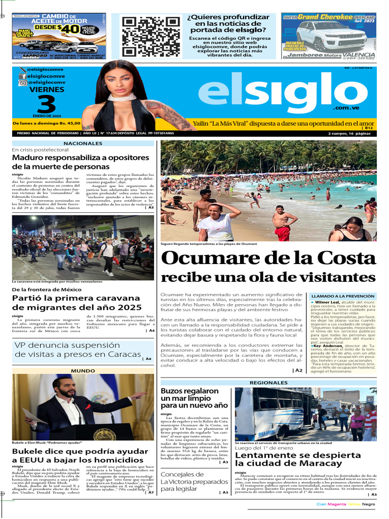 Turismo en Ocumare: Afluencia y Prevención | PDF | Venezuela, image size:768x1024