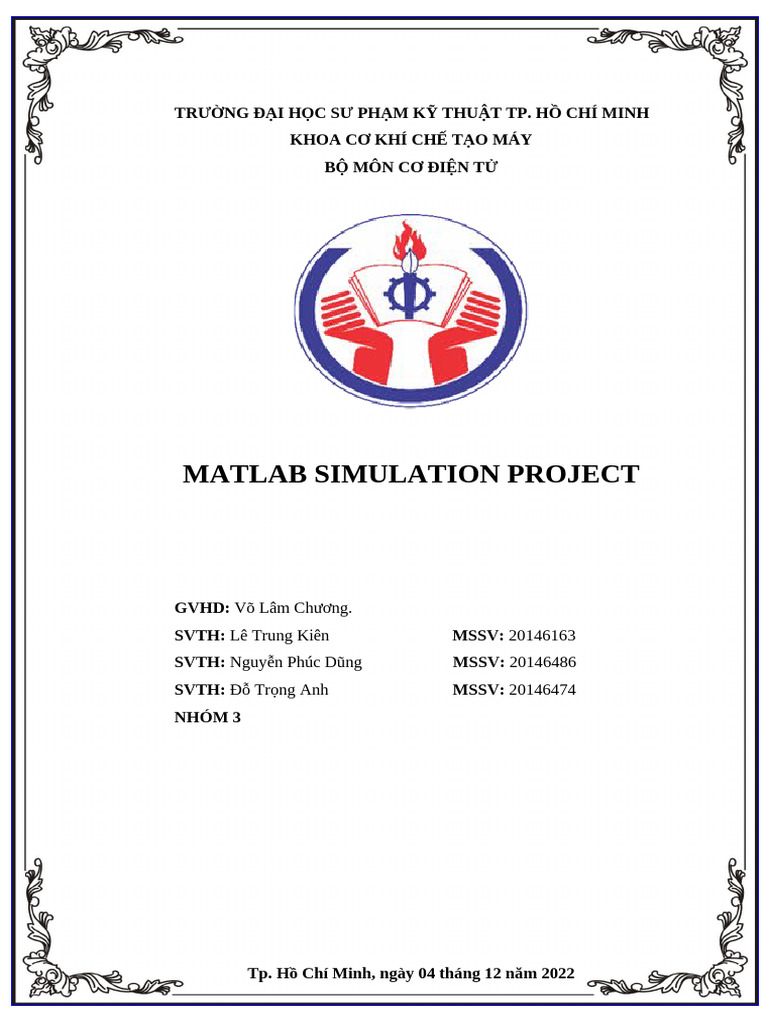 Nhóm-3_MATLAB-SIMULATION-PROJECT | PDF