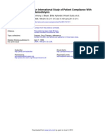 Hemodialysis An International Study of Patient Compliance With