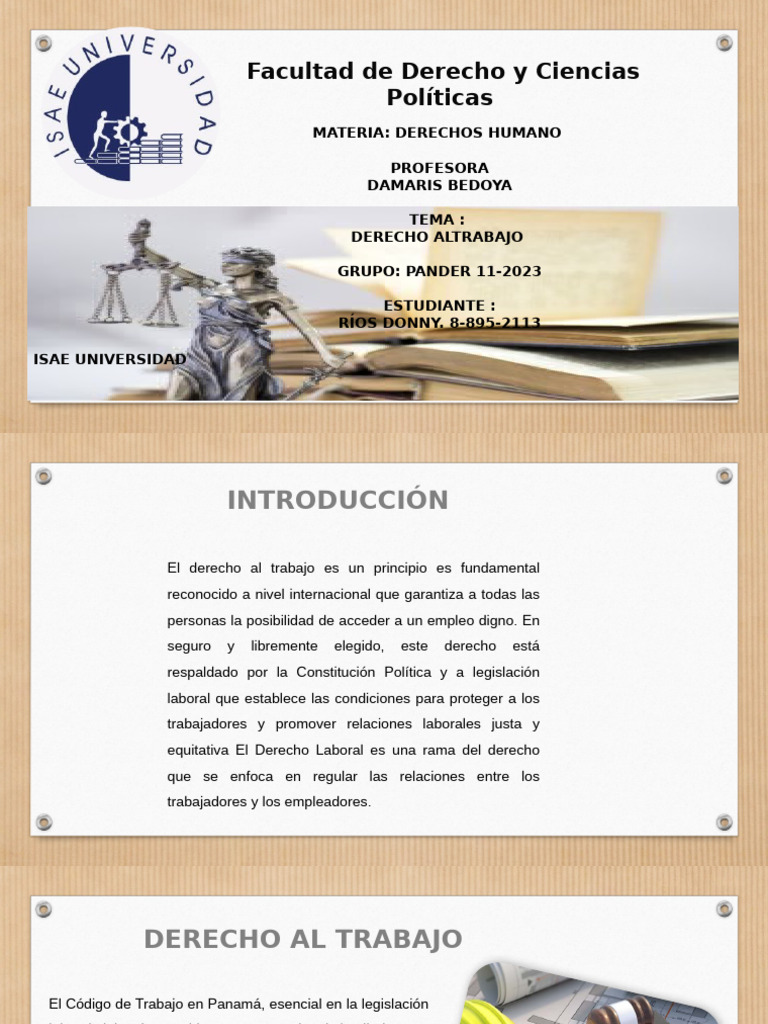 Derecho Al Trabajo | PDF | Derecho laboral | Sindicato
