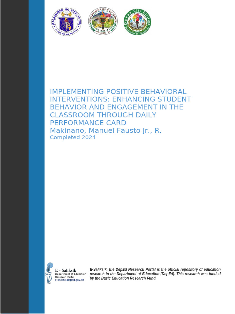 Full Paper Implementing Positive Behavioral Interventions Enhancing ...