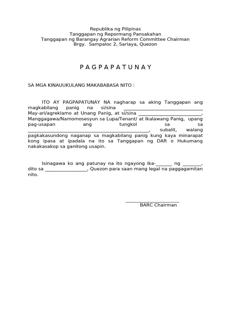Patunay Referral | PDF