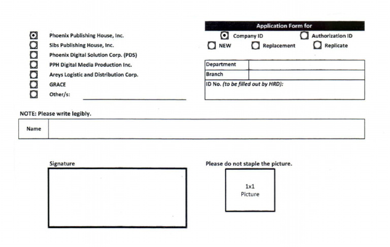 ID (Form Fillable) | PDF