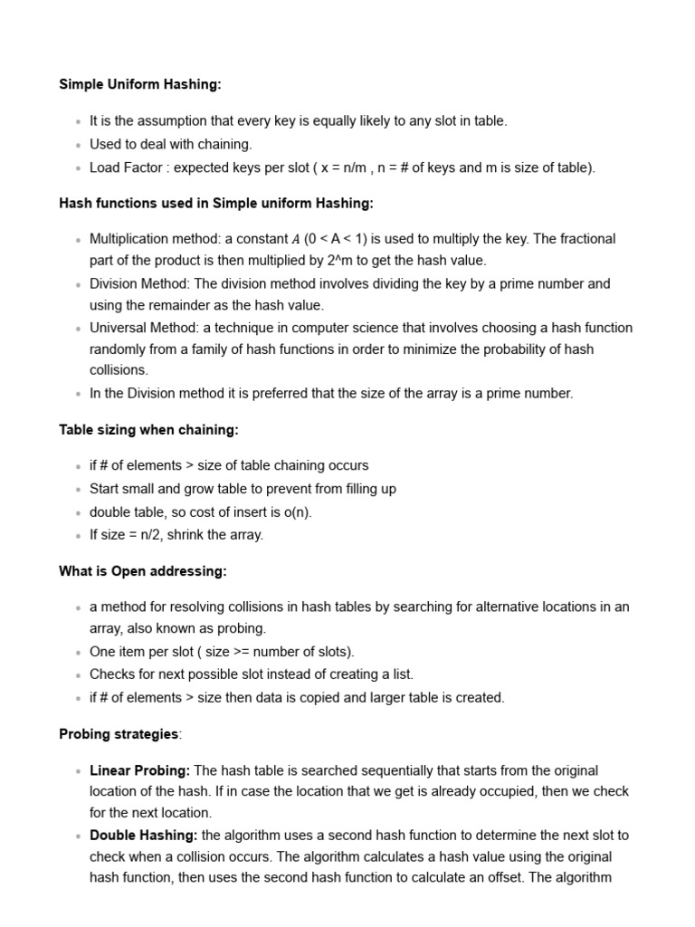 Hash Maps and Hash Tables | PDF | Algorithms And Data Structures ...