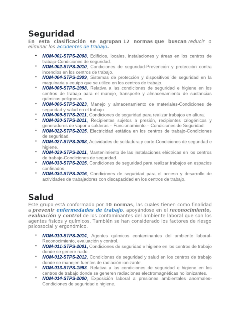 Nom Stps Seguridad Pdf Radiación Valores